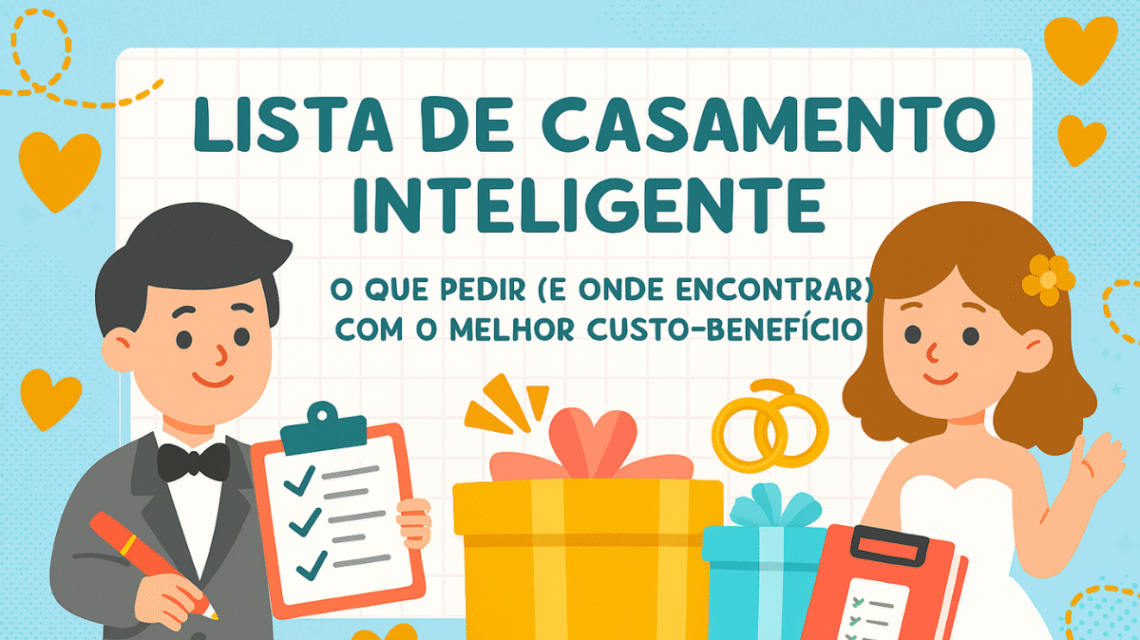 💍 Lista de Casamento Inteligente: O Que Pedir (e Onde Encontrar) com o Melhor Custo-Benefício