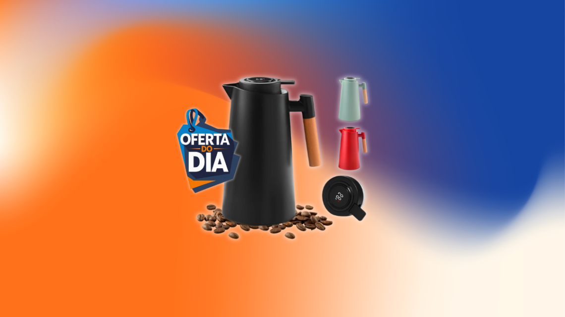 Garrafa Térmica com LED - Mantenha seu café quentinho o dia todo – com estilo e tecnologia!